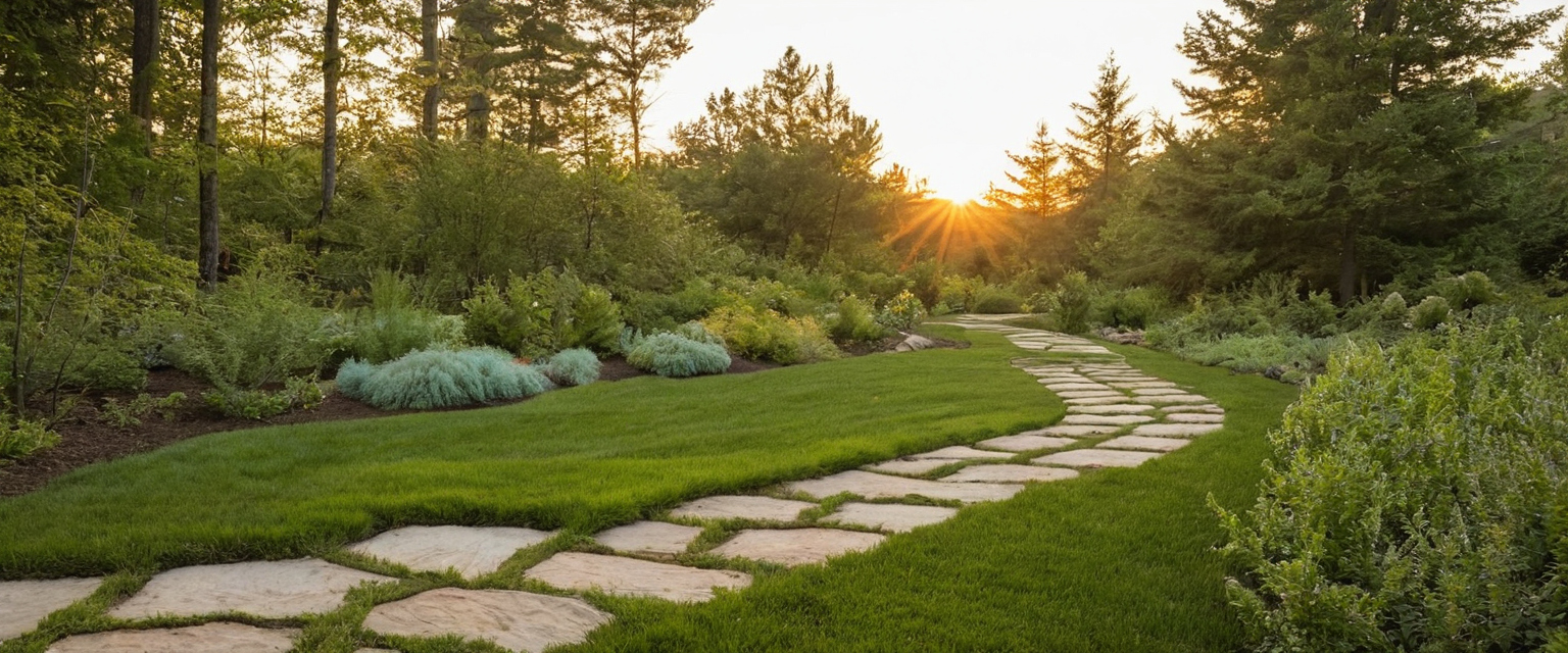 How should a residential owner sequence architecture, landscape architecture, and hardscape decisions outdoor visual